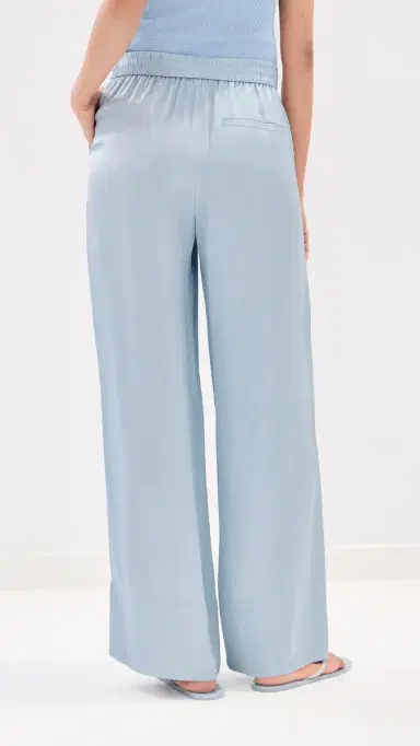 LE BOP Arden Satin Pants Sky | Thumbnail 3 LE BOP Arden Satin Pants Sky | Thumbnail 3