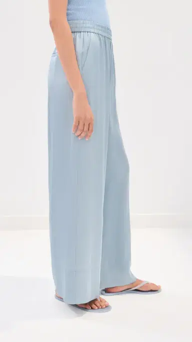 LE BOP Arden Satin Pants Sky | Thumbnail 4 LE BOP Arden Satin Pants Sky | Thumbnail 4