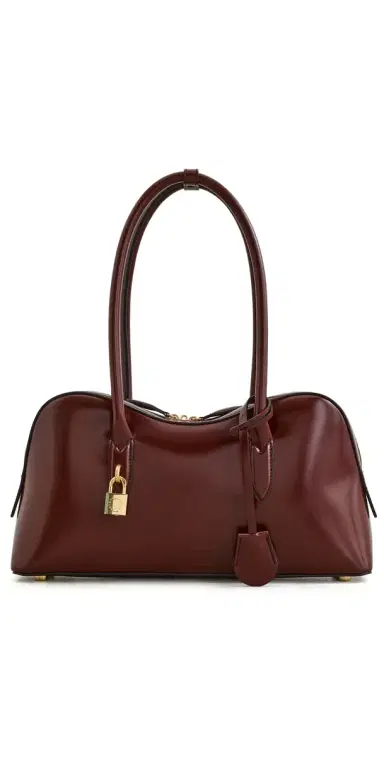 Stella McCartney Stella Ryder Medium Bag Mahogany One Size | Thumbnail 1 Stella McCartney Stella Ryder Medium Bag Mahogany One Size | Thumbnail 1