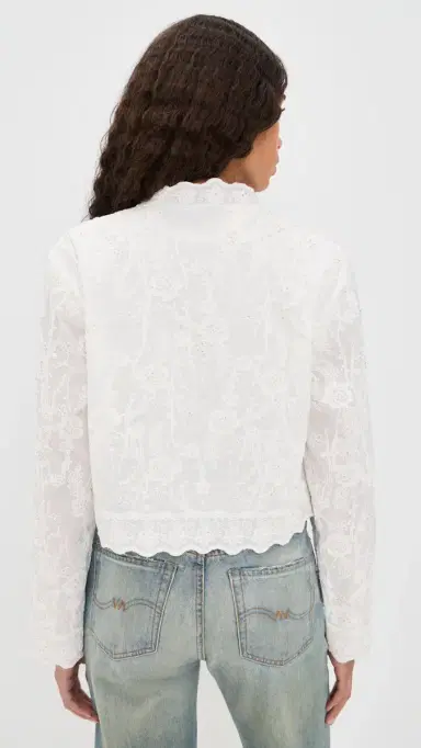 Arianne Elmy Embroidered Jacket White S | Thumbnail 3 Arianne Elmy Embroidered Jacket White S | Thumbnail 3