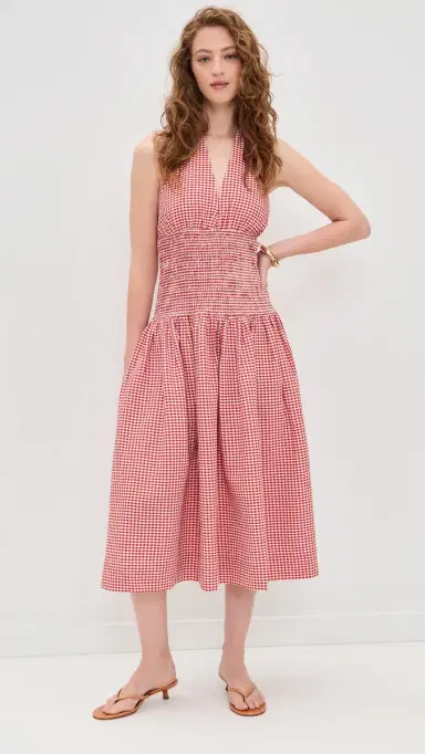 Wayf Margeaux Halter Dress Red | Thumbnail 2 Wayf Margeaux Halter Dress Red | Thumbnail 2