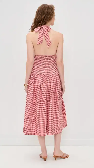 Wayf Margeaux Halter Dress Red | Thumbnail 3 Wayf Margeaux Halter Dress Red | Thumbnail 3