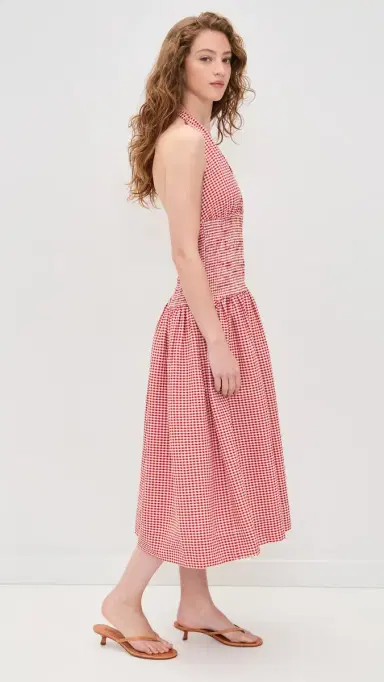 Wayf Margeaux Halter Dress Red | Thumbnail 4 Wayf Margeaux Halter Dress Red | Thumbnail 4