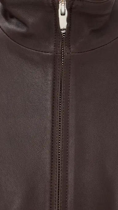 Tibi eather Moto Bomber Brown | Thumbnail 6 Tibi eather Moto Bomber Brown | Thumbnail 6