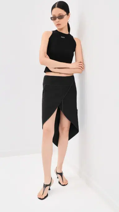 Off-White Stitch Frency Skirt | Thumbnail 5 Off-White Stitch Frency Skirt | Thumbnail 5