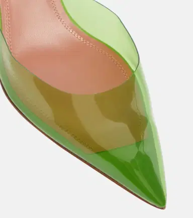 Amina Muaddi Holli Glass PVC slingback pumps | Thumbnail 3 Amina Muaddi Holli Glass PVC slingback pumps | Thumbnail 3