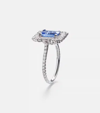 Suzanne Kalan 18kt white gold ring with sapphires and diamonds | Thumbnail 2 Suzanne Kalan 18kt white gold ring with sapphires and diamonds | Thumbnail 2