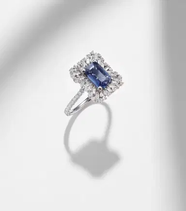 Suzanne Kalan 18kt white gold ring with sapphires and diamonds | Thumbnail 3 Suzanne Kalan 18kt white gold ring with sapphires and diamonds | Thumbnail 3