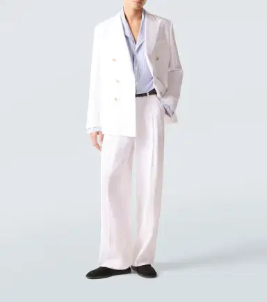 Dolce & Gabbana Linen canvas wide-leg pants | Thumbnail 4 Dolce & Gabbana Linen canvas wide-leg pants | Thumbnail 4
