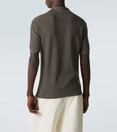 Zegna Knitted cotton polo shirt | Thumbnail 4 Zegna Knitted cotton polo shirt | Thumbnail 4