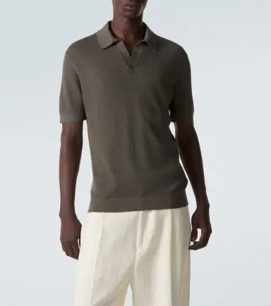 Zegna Knitted cotton polo shirt | Thumbnail 5 Zegna Knitted cotton polo shirt | Thumbnail 5
