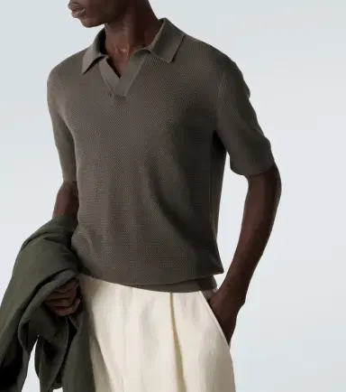 Zegna Knitted cotton polo shirt | Thumbnail 6 Zegna Knitted cotton polo shirt | Thumbnail 6