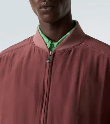 Versace Oversized silk poplin blouson jacket | Thumbnail 3 Versace Oversized silk poplin blouson jacket | Thumbnail 3
