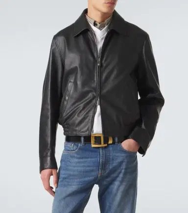 Versace Leather blouson jacket | Thumbnail 2 Versace Leather blouson jacket | Thumbnail 2