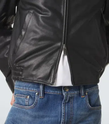 Versace Leather blouson jacket | Thumbnail 3 Versace Leather blouson jacket | Thumbnail 3