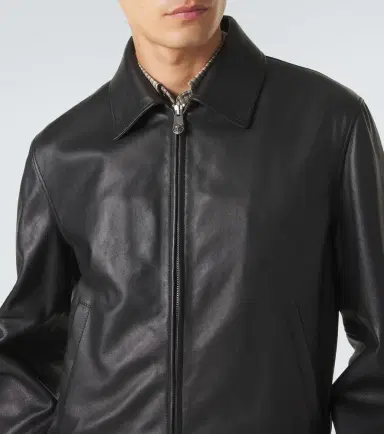 Versace Leather blouson jacket | Thumbnail 4 Versace Leather blouson jacket | Thumbnail 4