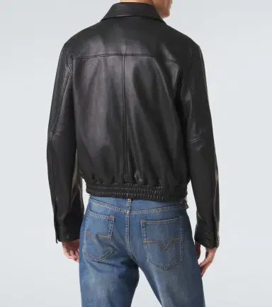 Versace Leather blouson jacket | Thumbnail 6 Versace Leather blouson jacket | Thumbnail 6