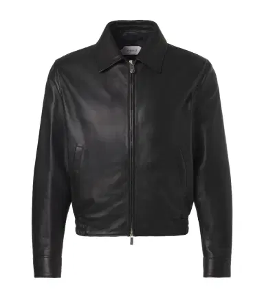 Versace Leather blouson jacket | Thumbnail 1 Versace Leather blouson jacket | Thumbnail 1