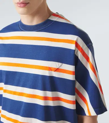 Prada Striped cotton jersey T-shirt | Thumbnail 5 Prada Striped cotton jersey T-shirt | Thumbnail 5