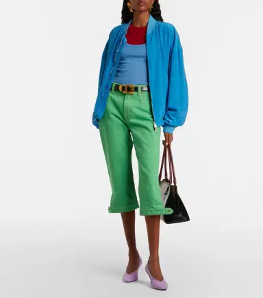 Versace Oversized silk poplin blouson jacket | Thumbnail 3 Versace Oversized silk poplin blouson jacket | Thumbnail 3
