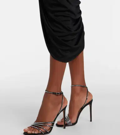 David Koma Embellished draped wool-blend corset dress | Thumbnail 3 David Koma Embellished draped wool-blend corset dress | Thumbnail 3