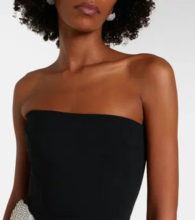 David Koma Embellished draped wool-blend corset dress | Thumbnail 4 David Koma Embellished draped wool-blend corset dress | Thumbnail 4