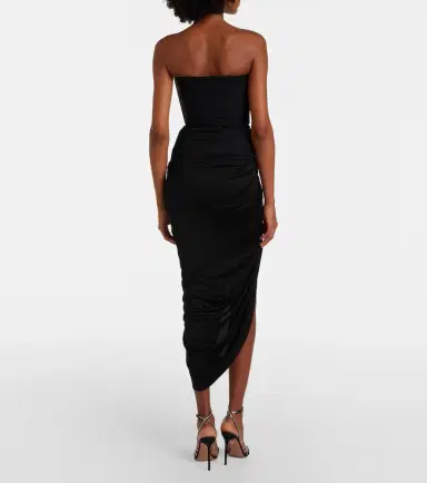 David Koma Embellished draped wool-blend corset dress | Thumbnail 5 David Koma Embellished draped wool-blend corset dress | Thumbnail 5