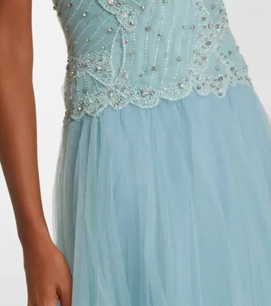 Costarellos Vivienne embellished tulle gown | Thumbnail 2 Costarellos Vivienne embellished tulle gown | Thumbnail 2