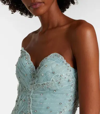 Costarellos Vivienne embellished tulle gown | Thumbnail 5 Costarellos Vivienne embellished tulle gown | Thumbnail 5