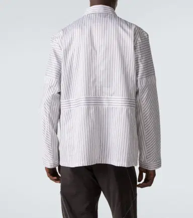 Kiko Kostadinov Kyan striped cotton poplin shirt | Thumbnail 3 Kiko Kostadinov Kyan striped cotton poplin shirt | Thumbnail 3