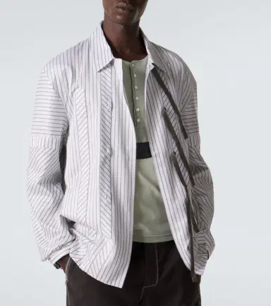 Kiko Kostadinov Kyan striped cotton poplin shirt | Thumbnail 5 Kiko Kostadinov Kyan striped cotton poplin shirt | Thumbnail 5