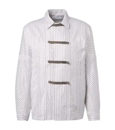 Kiko Kostadinov Kyan striped cotton poplin shirt | Thumbnail 1 Kiko Kostadinov Kyan striped cotton poplin shirt | Thumbnail 1