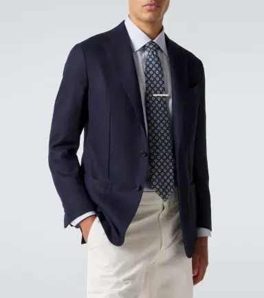 Thom Sweeney Printed silk tie | Thumbnail 3 Thom Sweeney Printed silk tie | Thumbnail 3