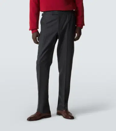 Thom Sweeney Wool flannel slim pants | Thumbnail 3 Thom Sweeney Wool flannel slim pants | Thumbnail 3