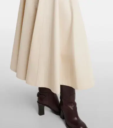 Burberry Belted cotton gabardine midi skirt | Thumbnail 2 Burberry Belted cotton gabardine midi skirt | Thumbnail 2