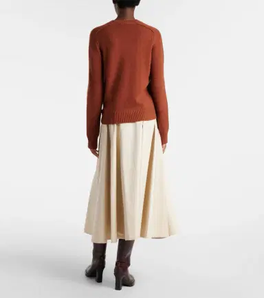 Burberry Belted cotton gabardine midi skirt | Thumbnail 5 Burberry Belted cotton gabardine midi skirt | Thumbnail 5