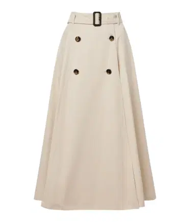 Burberry Belted cotton gabardine midi skirt | Thumbnail 1 Burberry Belted cotton gabardine midi skirt | Thumbnail 1