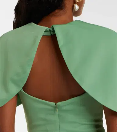 Rebecca Vallance Isla caped ruched gown | Thumbnail 3 Rebecca Vallance Isla caped ruched gown | Thumbnail 3
