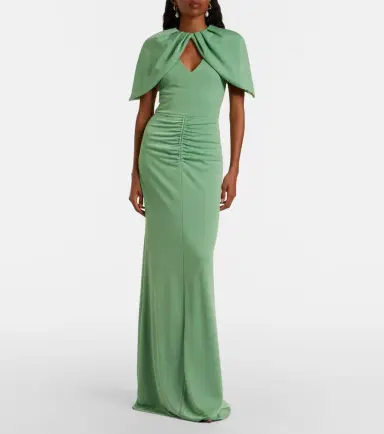 Rebecca Vallance Isla caped ruched gown | Thumbnail 7 Rebecca Vallance Isla caped ruched gown | Thumbnail 7