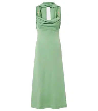 Rebecca Vallance Isla draped scarf-detail midi dress | Thumbnail 1 Rebecca Vallance Isla draped scarf-detail midi dress | Thumbnail 1