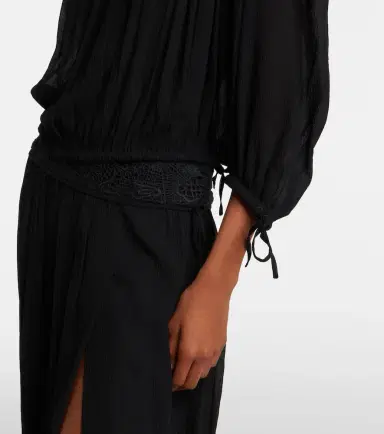 Isabel Marant Nelida guipure lace-trimmed silk blouse | Thumbnail 2 Isabel Marant Nelida guipure lace-trimmed silk blouse | Thumbnail 2
