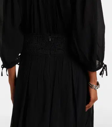 Isabel Marant Nilma guipure lace-trimmed silk midi skirt | Thumbnail 3 Isabel Marant Nilma guipure lace-trimmed silk midi skirt | Thumbnail 3