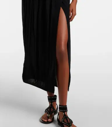 Isabel Marant Nilma guipure lace-trimmed silk midi skirt | Thumbnail 6 Isabel Marant Nilma guipure lace-trimmed silk midi skirt | Thumbnail 6