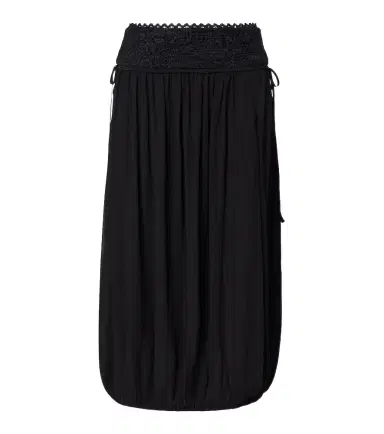 Isabel Marant Nilma guipure lace-trimmed silk midi skirt | Thumbnail 1 Isabel Marant Nilma guipure lace-trimmed silk midi skirt | Thumbnail 1