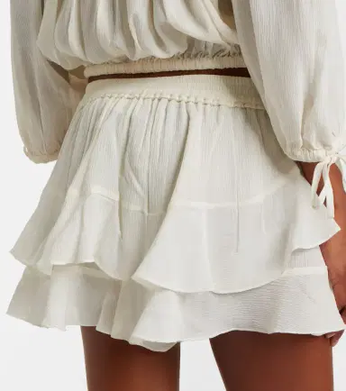 Isabel Marant Geisa tiered silk miniskirt | Thumbnail 3 Isabel Marant Geisa tiered silk miniskirt | Thumbnail 3