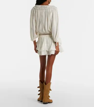 Isabel Marant Geisa tiered silk miniskirt | Thumbnail 5 Isabel Marant Geisa tiered silk miniskirt | Thumbnail 5