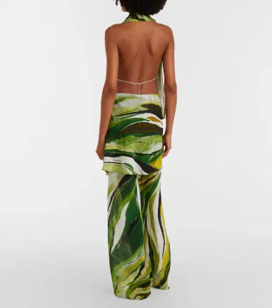 Christopher Esber Printed silk wide-leg pants | Thumbnail 3 Christopher Esber Printed silk wide-leg pants | Thumbnail 3