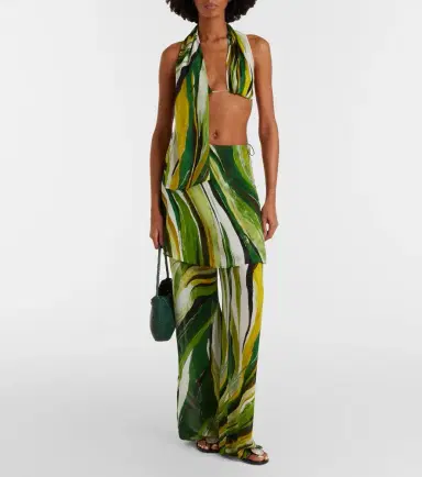Christopher Esber Printed silk wide-leg pants | Thumbnail 5 Christopher Esber Printed silk wide-leg pants | Thumbnail 5