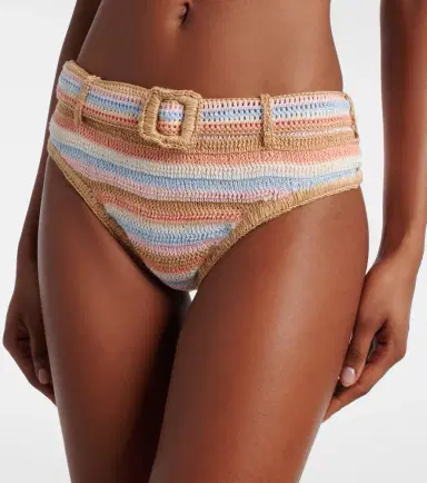 Anna Kosturova Crochet striped cotton bikini bottoms | Thumbnail 3 Anna Kosturova Crochet striped cotton bikini bottoms | Thumbnail 3