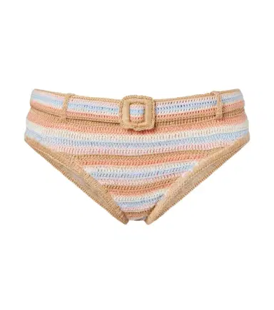 Anna Kosturova Crochet striped cotton bikini bottoms | Thumbnail 1 Anna Kosturova Crochet striped cotton bikini bottoms | Thumbnail 1